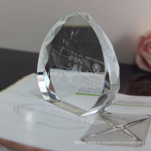 Paperweight preto de cristal o mais novo da qualidade superior do projeto para presentes relativos à promoção